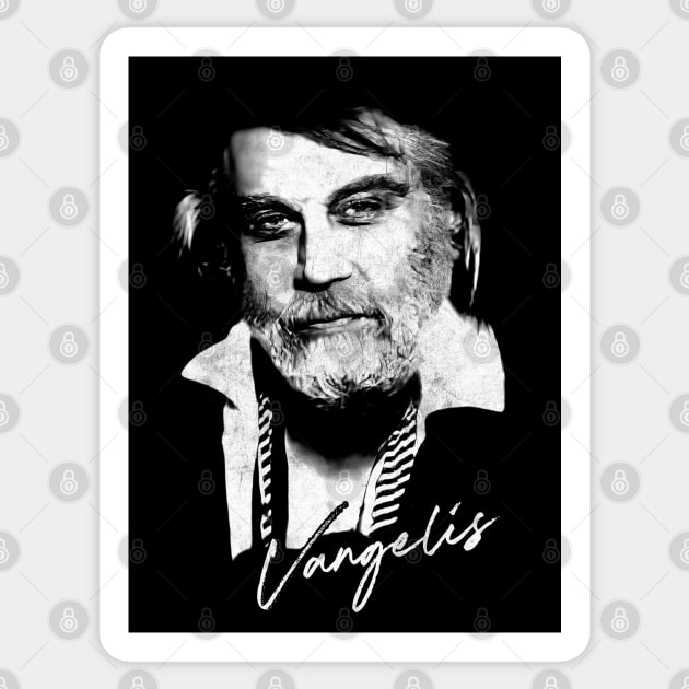 Vangelis / Retro Synth Fan Design Sticker by DankFutura